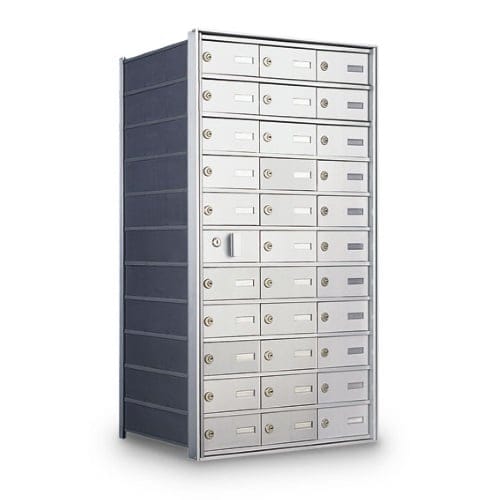 CAD Drawings American Postal Manufacturing Co. Front Loading 32-Door Horizontal Private Mailbox